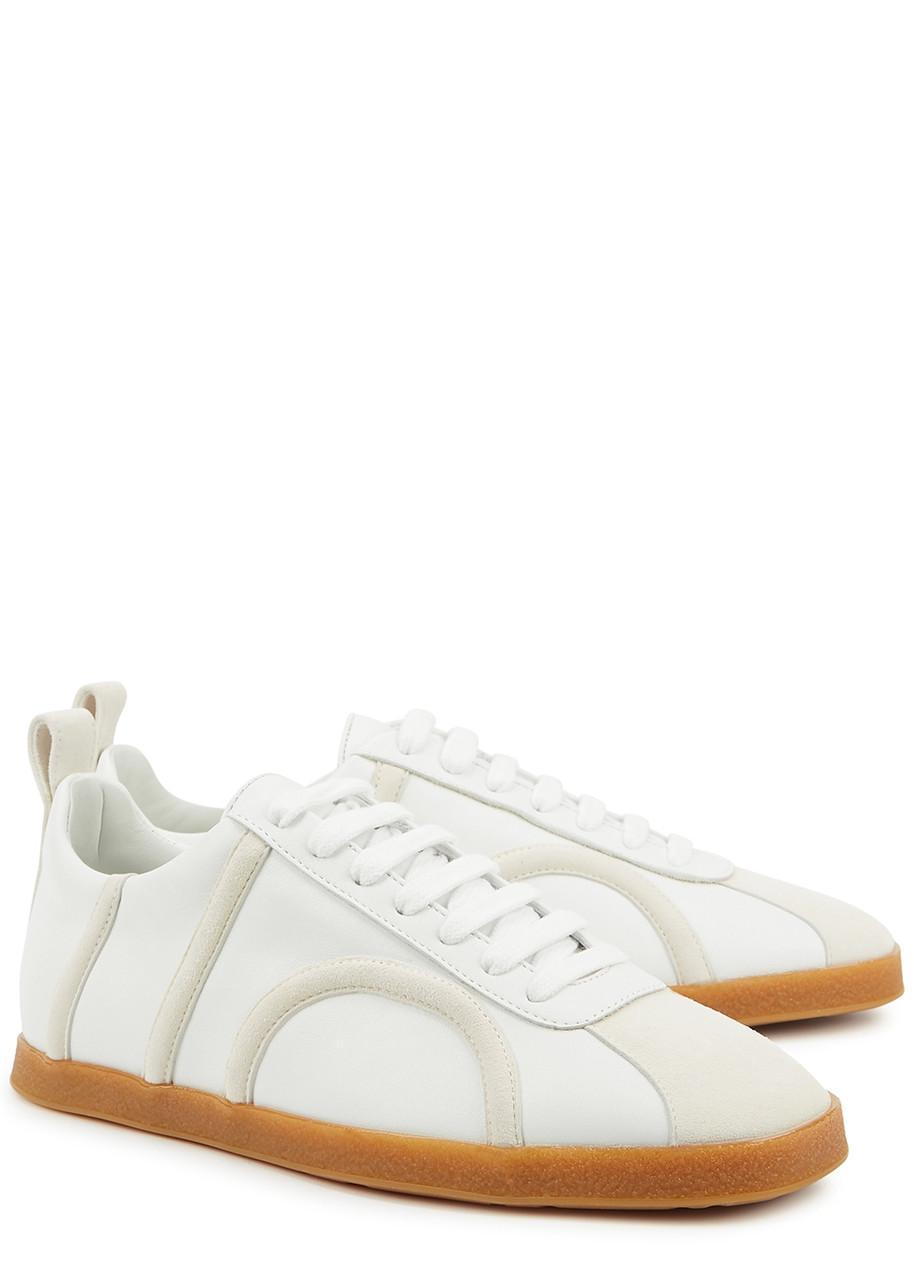 Leather Sneakers In White Product Image