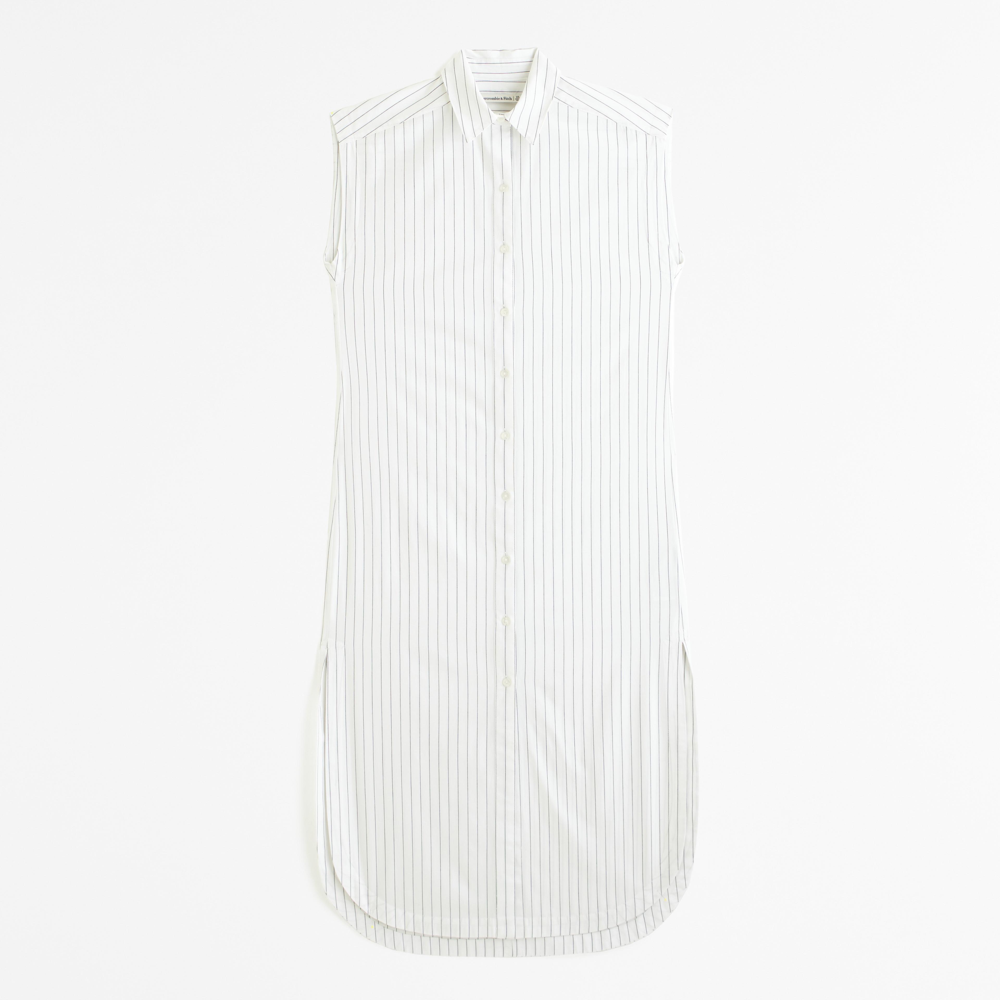 Button-Through Midi Shirt Dress Product Image