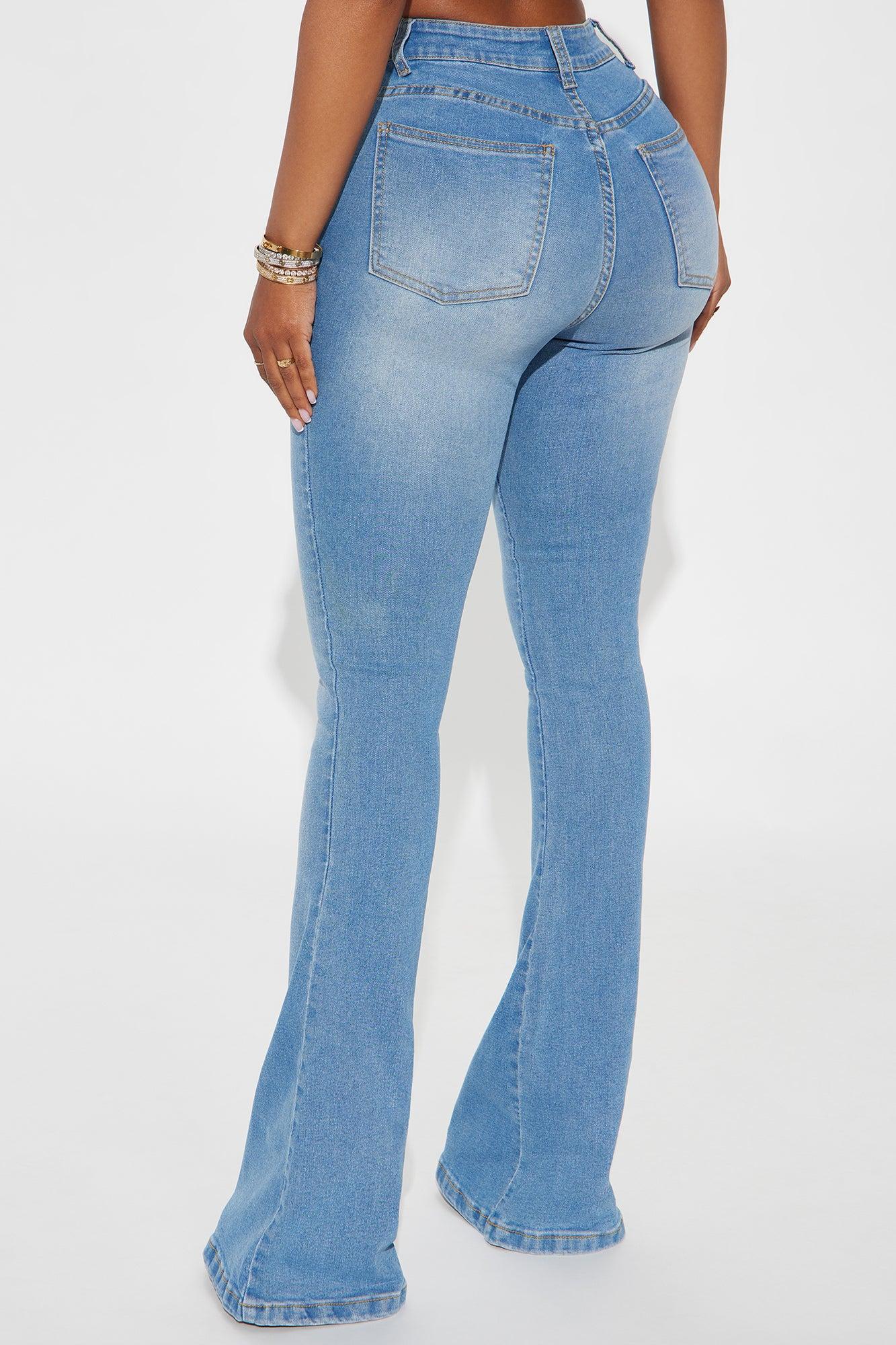 Called Your Bluff Stretch Bootcut Jeans - Medium Wash Product Image