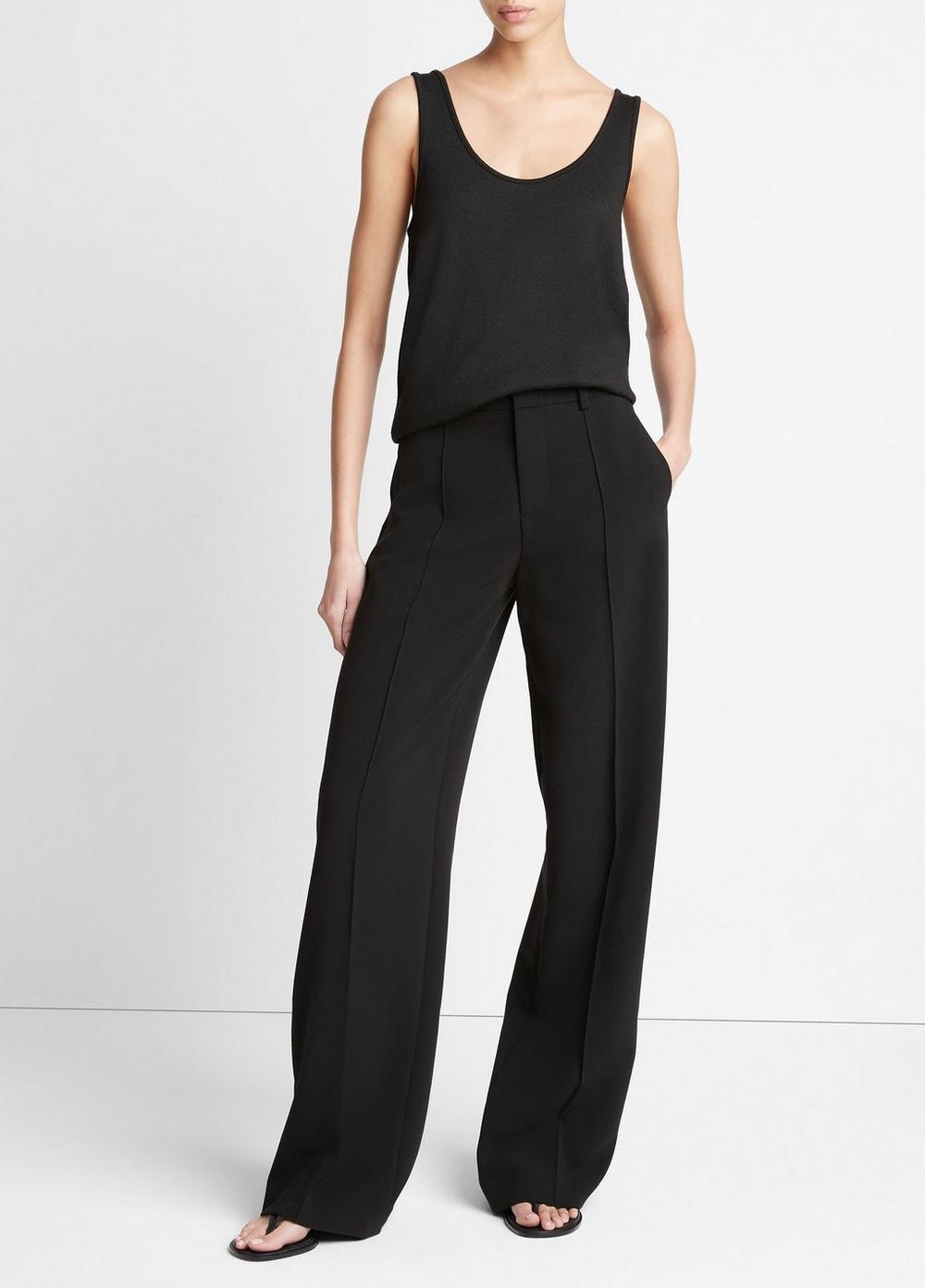 Pintuck Wide-Leg Pant Product Image