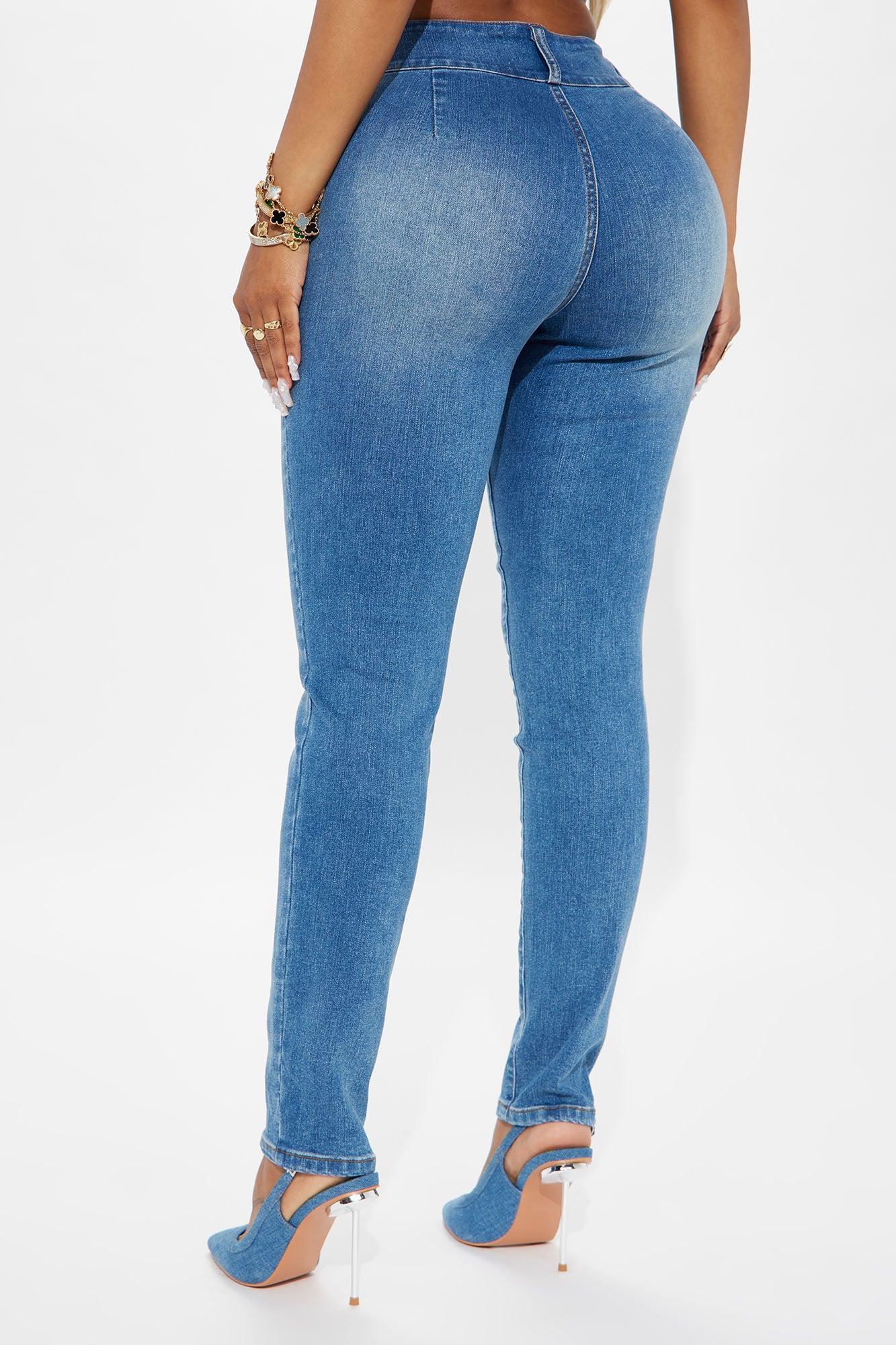 In Your Head Stretch Skinny Jeans - Medium Wash Product Image