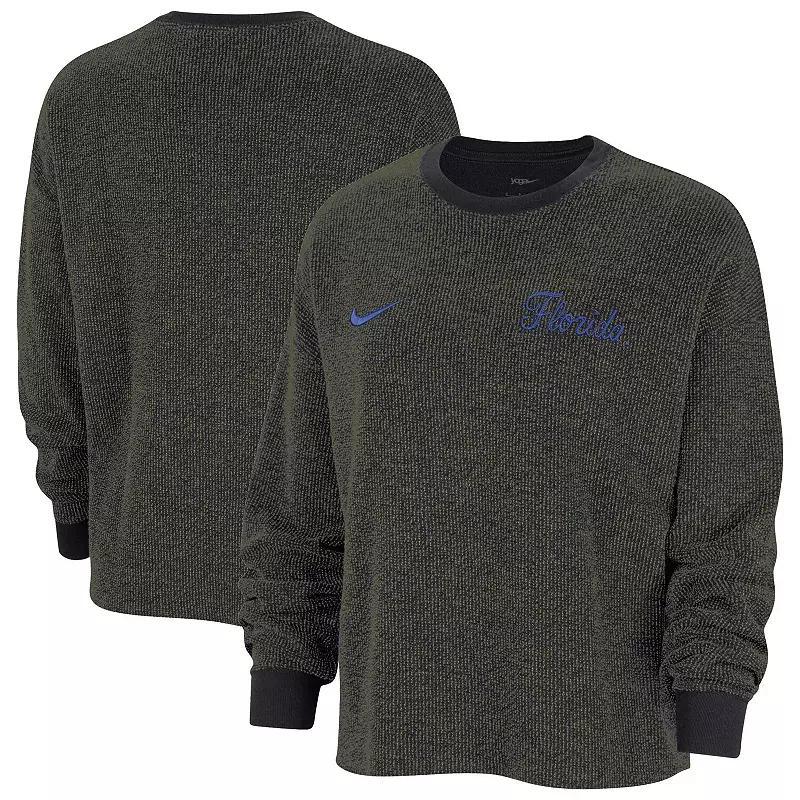 Womens Nike Florida Gators Yoga Script Pullover Sweatshirt Product Image