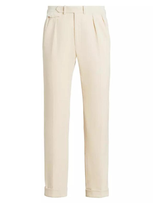 Cotton Corduroy Straight-Leg Pants Product Image