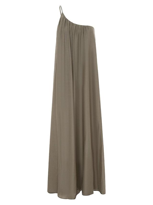 Womens Otto Asymmetric Cotton & Silk Maxi Dress Product Image