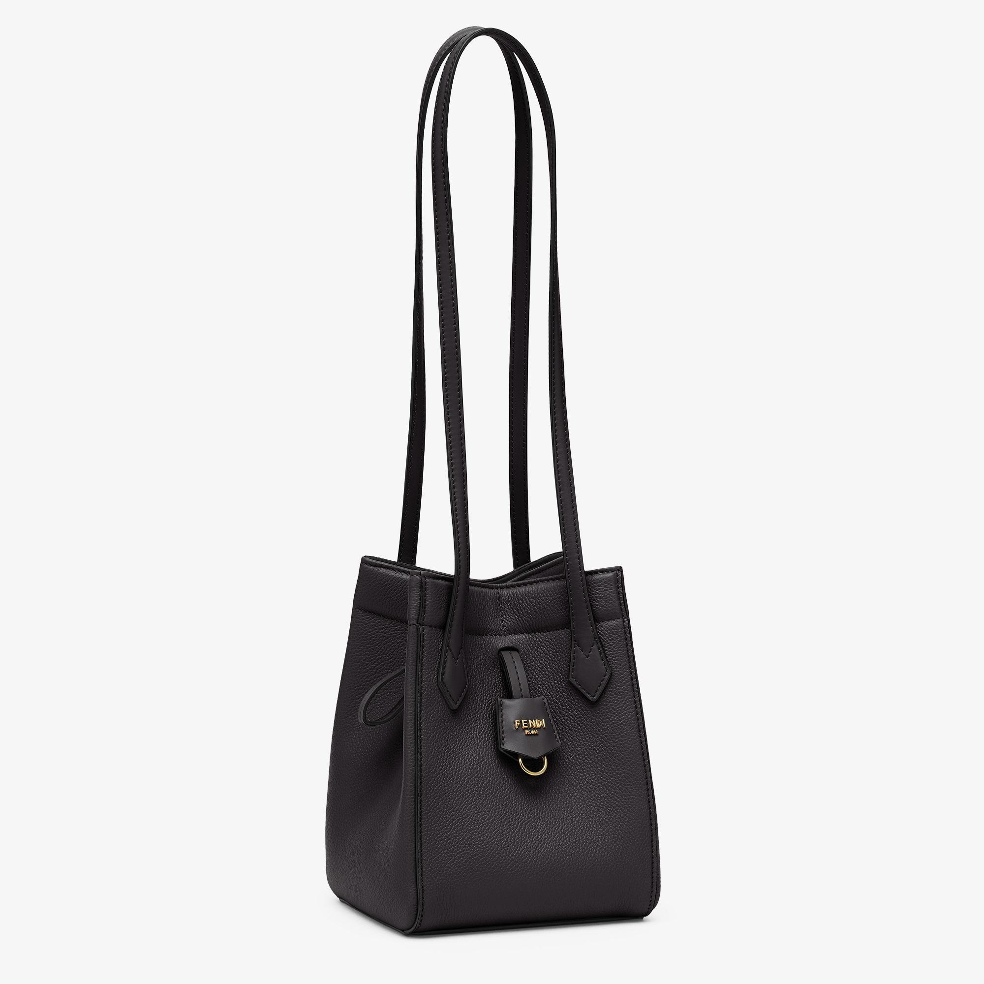 Fendi Origami MiniBlack leather mini bag that can be transformed Product Image