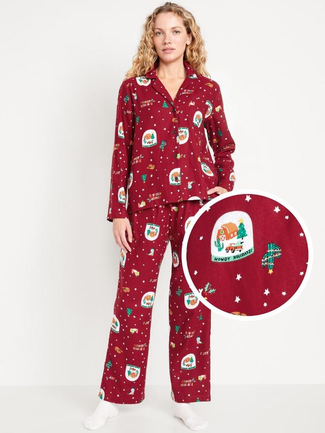 Flannel Pajama Set for Women Product Image