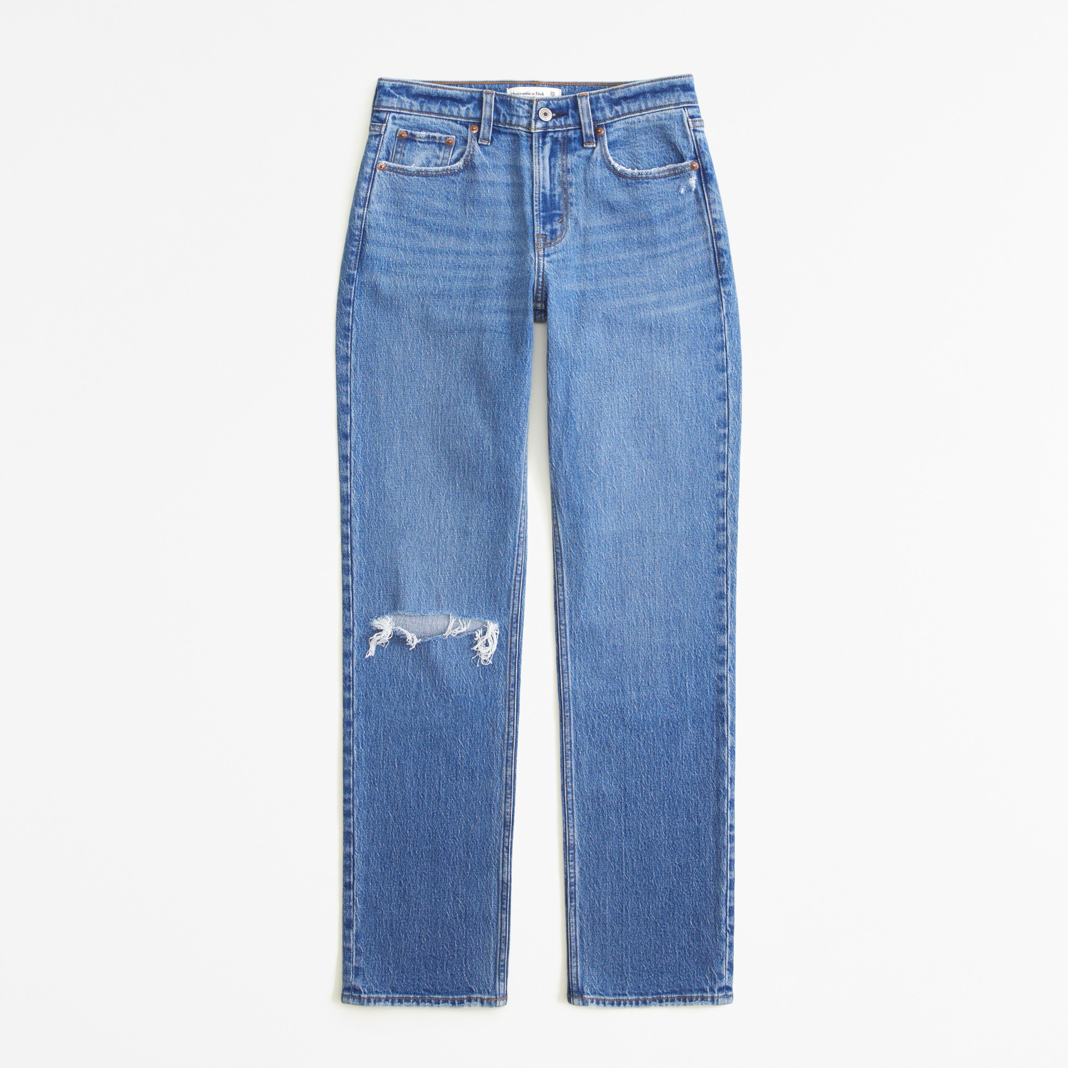 Curve Love Mid Rise 90s Straight Jean Product Image