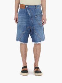 TWISTED WORKWEAR DENIM SHORTS in blue | JW Anderson US  Product Image