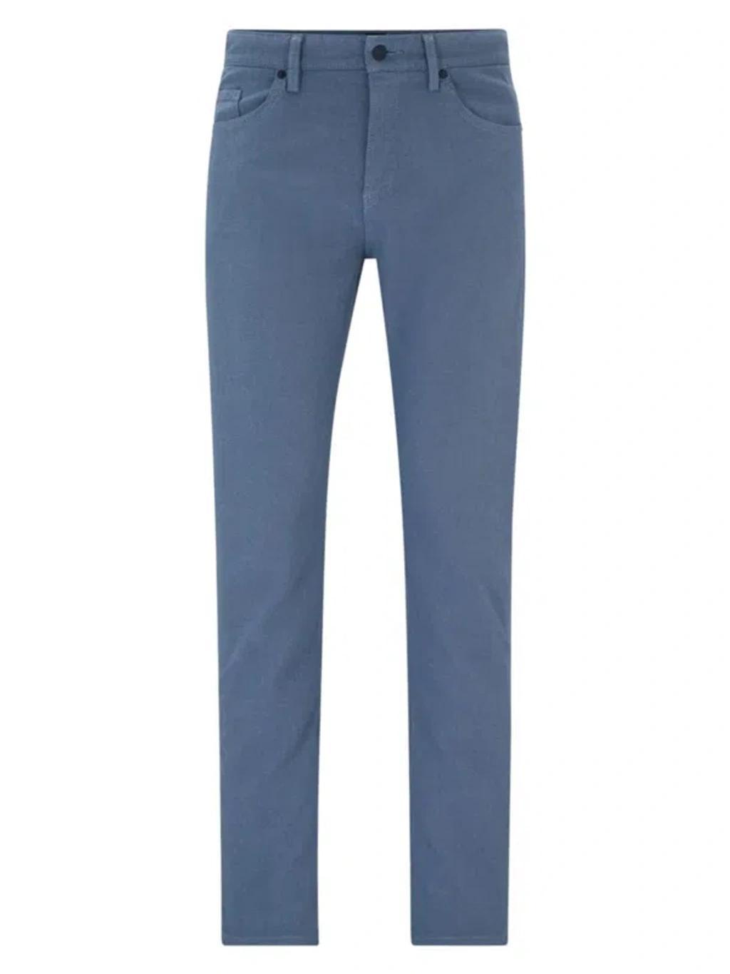 Slim-fit Jeans In Two-tone Stretch Denim In Light Blue Product Image