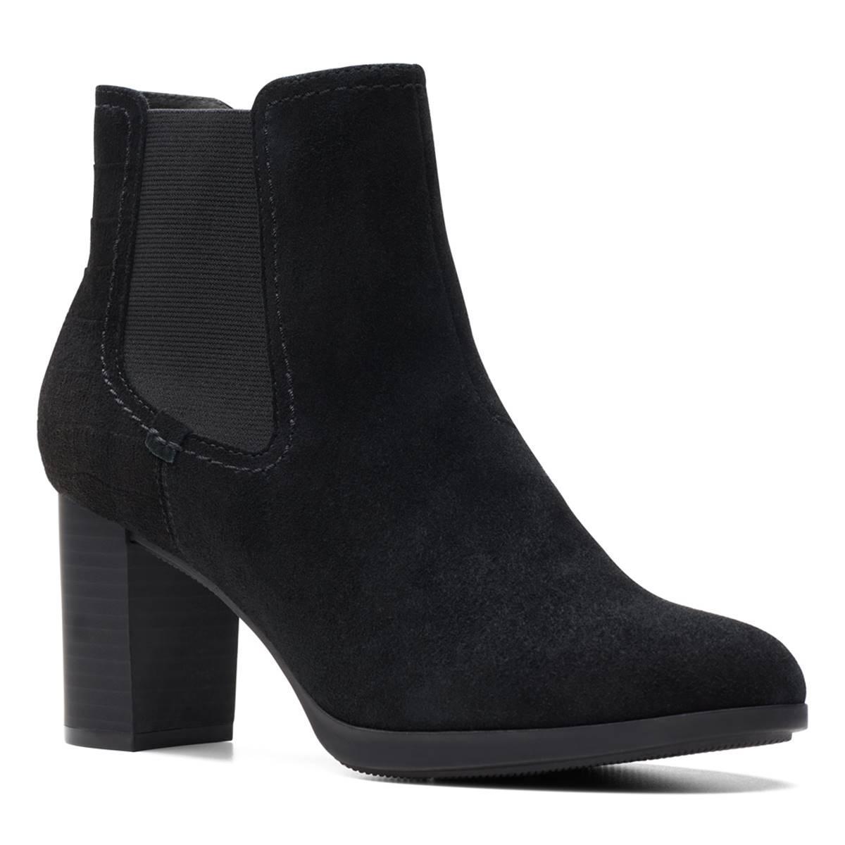 Clarks Bayla Rose Suede) Women's Boots Product Image
