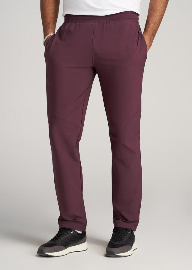 Men's Tall Stretch Woven Training Pant in Maroon Product Image