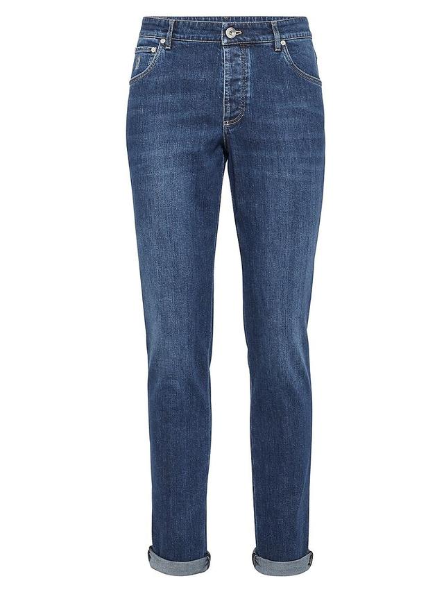 Men's 5-Pocket Denim Jeans Product Image