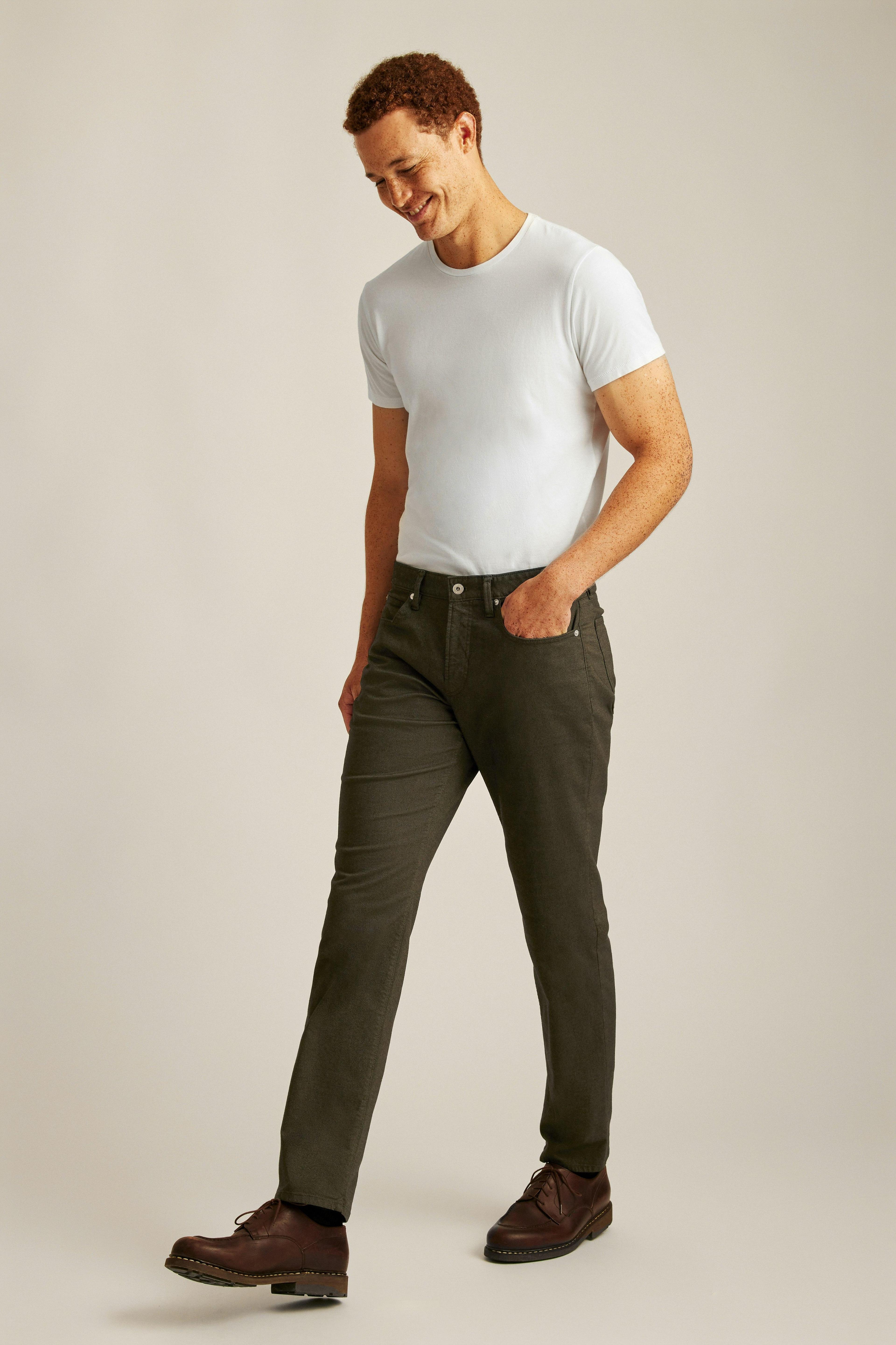 Italian Textured 5-Pocket Pant Product Image