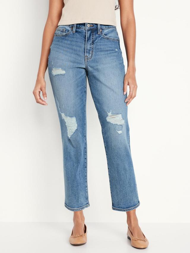 Curvy High-Waisted OG Straight Ankle Jeans Product Image