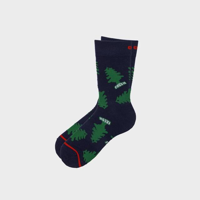 Pair of Thieves Mens Tree Print Crew Socks - 6-12 Product Image