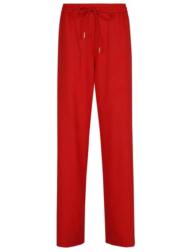 ZIMMERMANN Crush Track Pant Back Pocket In Red Product Image