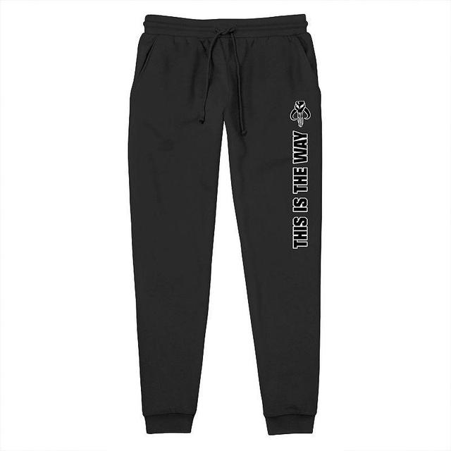 Mens Star Wars Mandalorian This Is The Way Jogger Pajama Pants Product Image