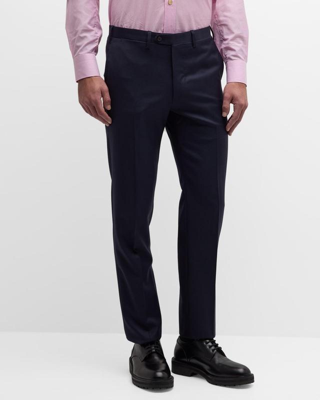 Mens Solid Twill Trousers Product Image