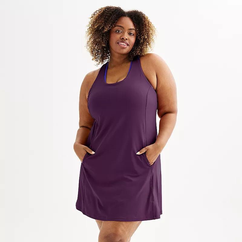 Plus Size Tek Gear Ultra Stretch Dress with Built-In Bra, Womens Product Image