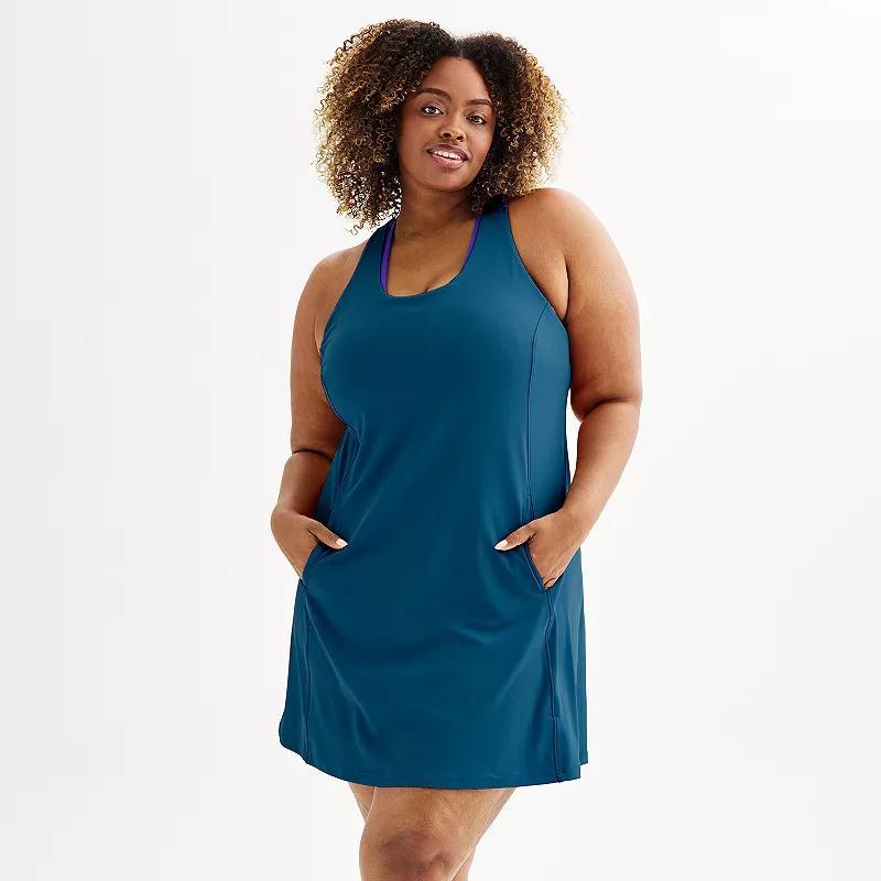 Plus Size Tek Gear Ultra Stretch Dress with Built-In Bra, Womens Product Image