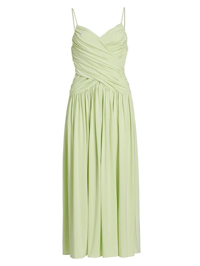 Womens Ruched Jersey Maxi Dress Product Image