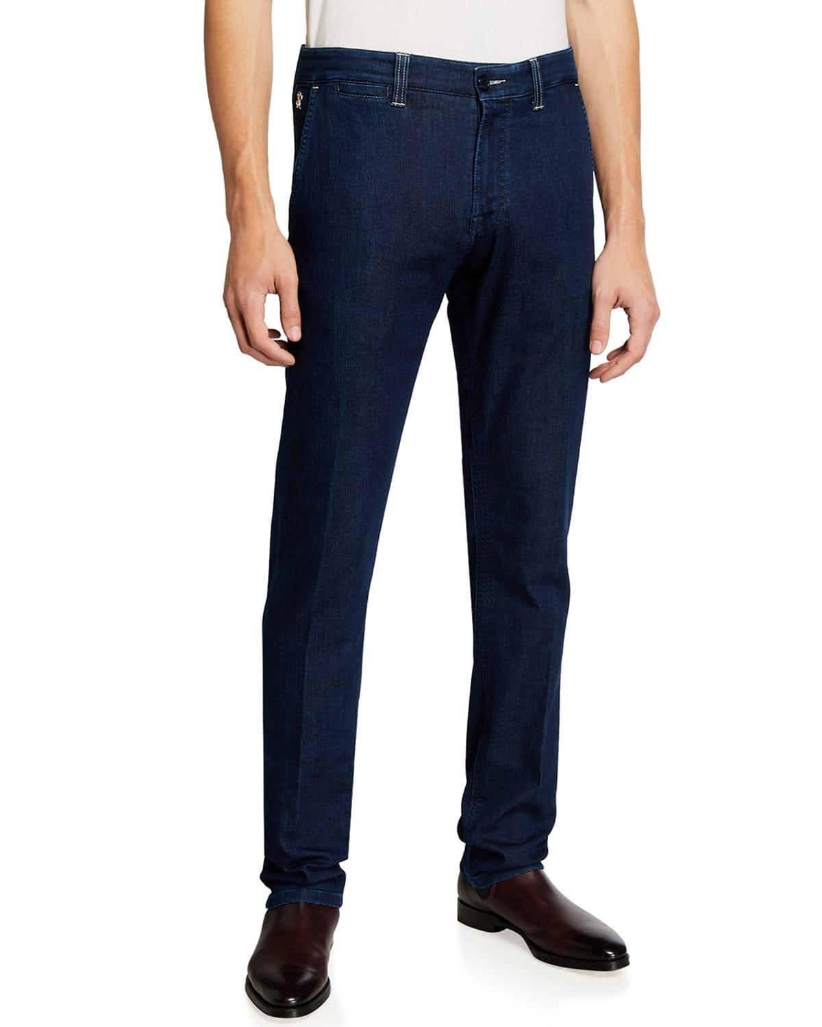 Mens Dark-Wash Jeans Product Image