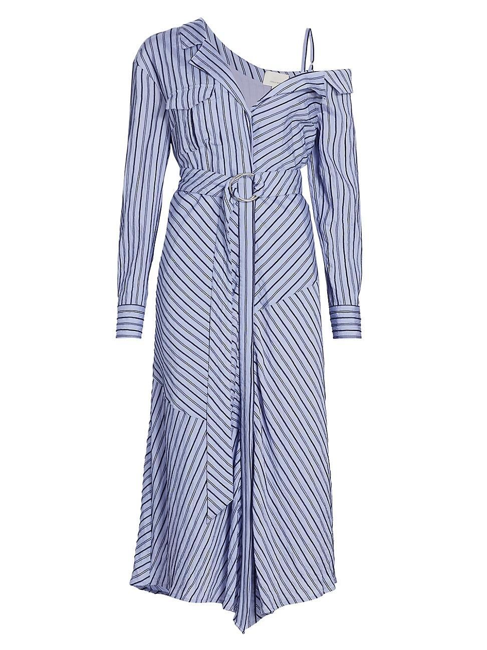 Womens Marcella Belted Stripe Shirtdress Product Image