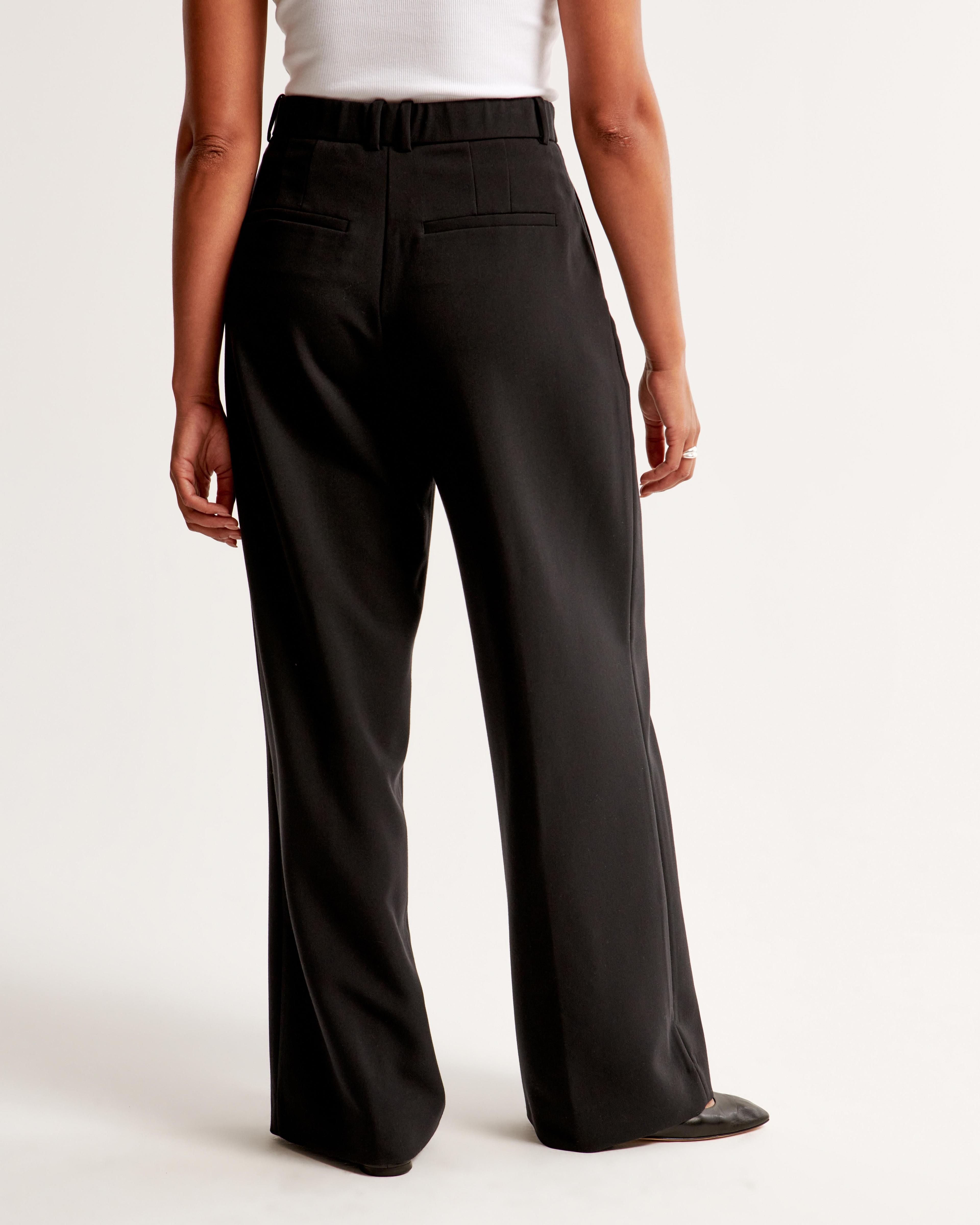 Curve Love A&F Harper Tailored Ultra Wide Leg Pant Product Image