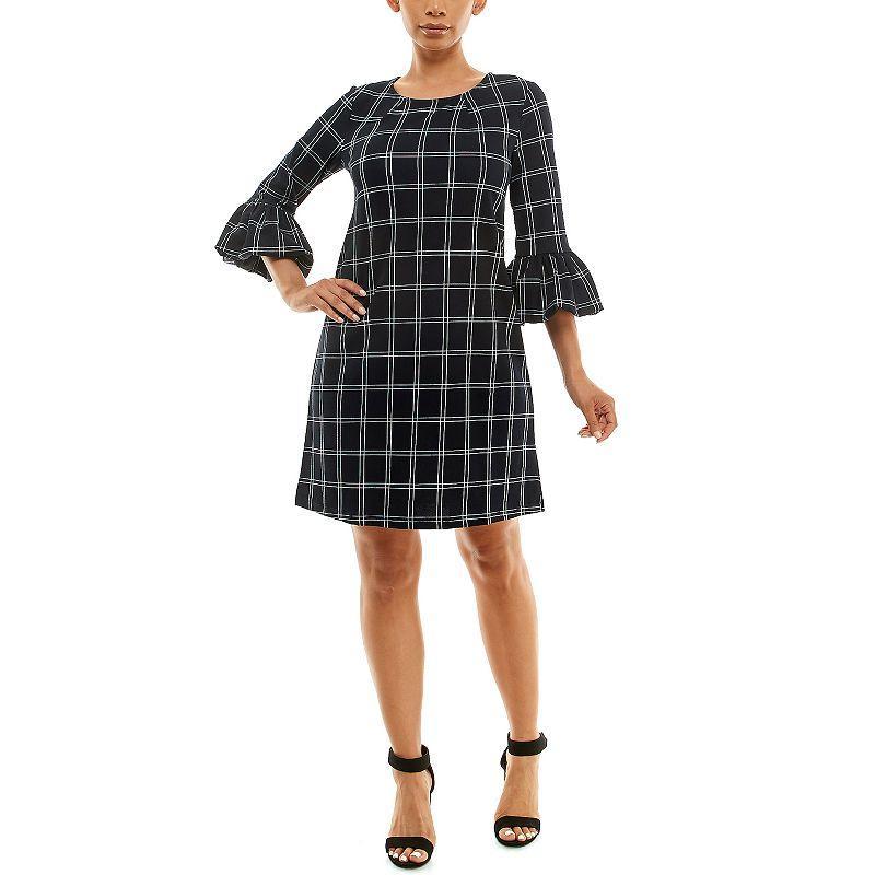 Womens Nina Leonard Crepe Balloon Sleeve Dress Product Image