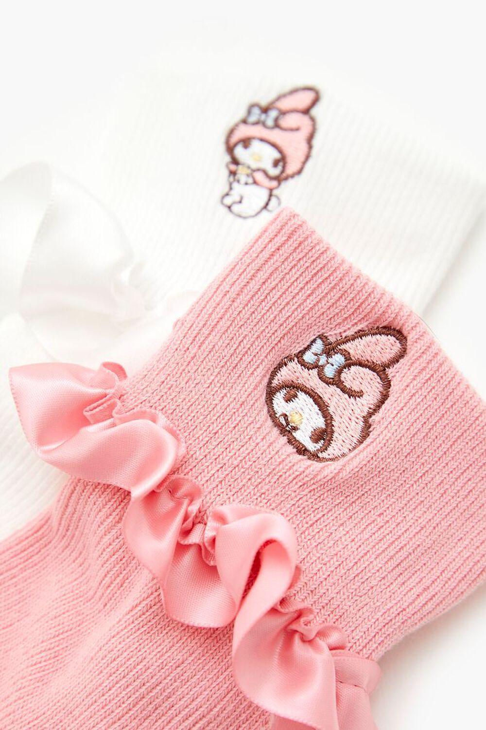 My Melody Ruffle Crew Socks Set - 2 pack | Forever 21 Product Image