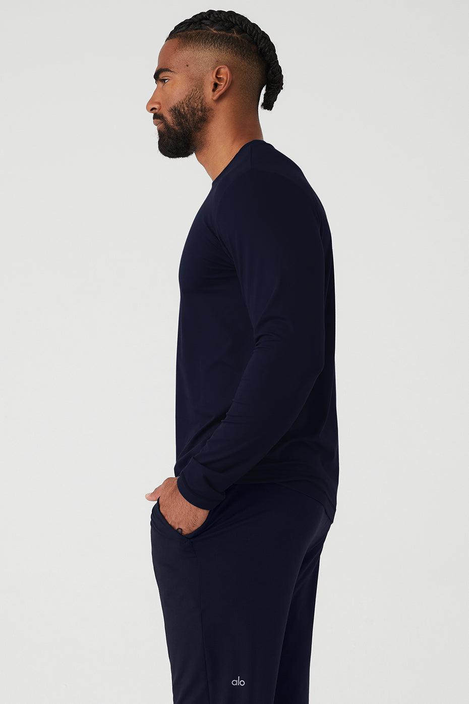 Conquer Reform Crewneck Long Sleeve - Navy Male Product Image