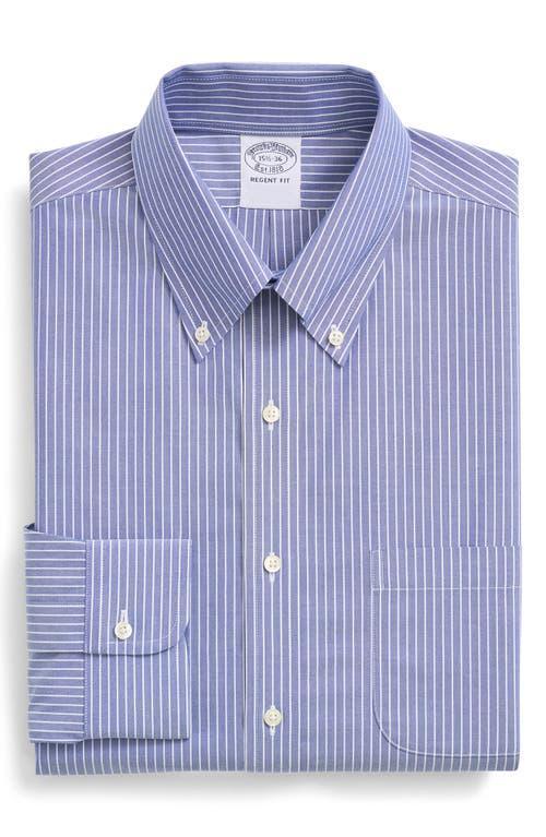 Brooks Brothers Mens Regent Fit Stripe Stretch Cotton Dress Shirt Product Image