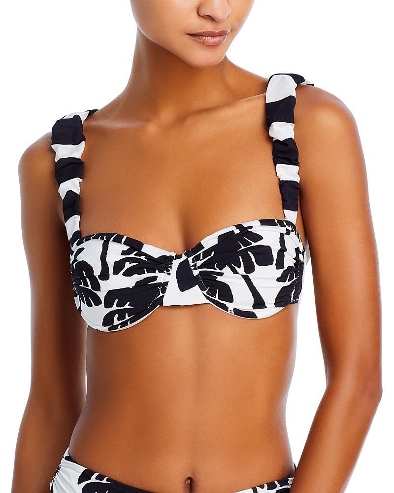 Womens Coconut Ruffled Underwire Bikini Top Product Image