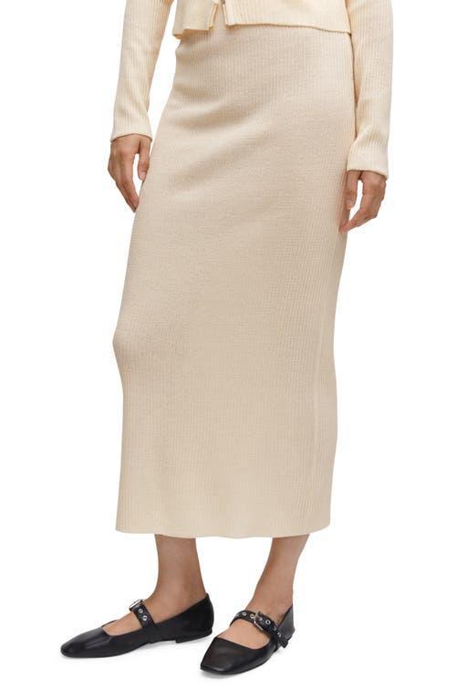 MANGO Rib Maxi Sweater Skirt product image