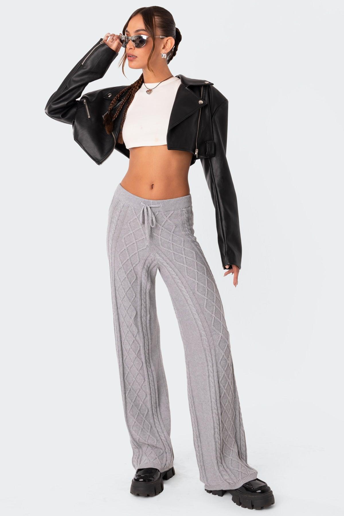 Kasey Cable Knit Pants Product Image