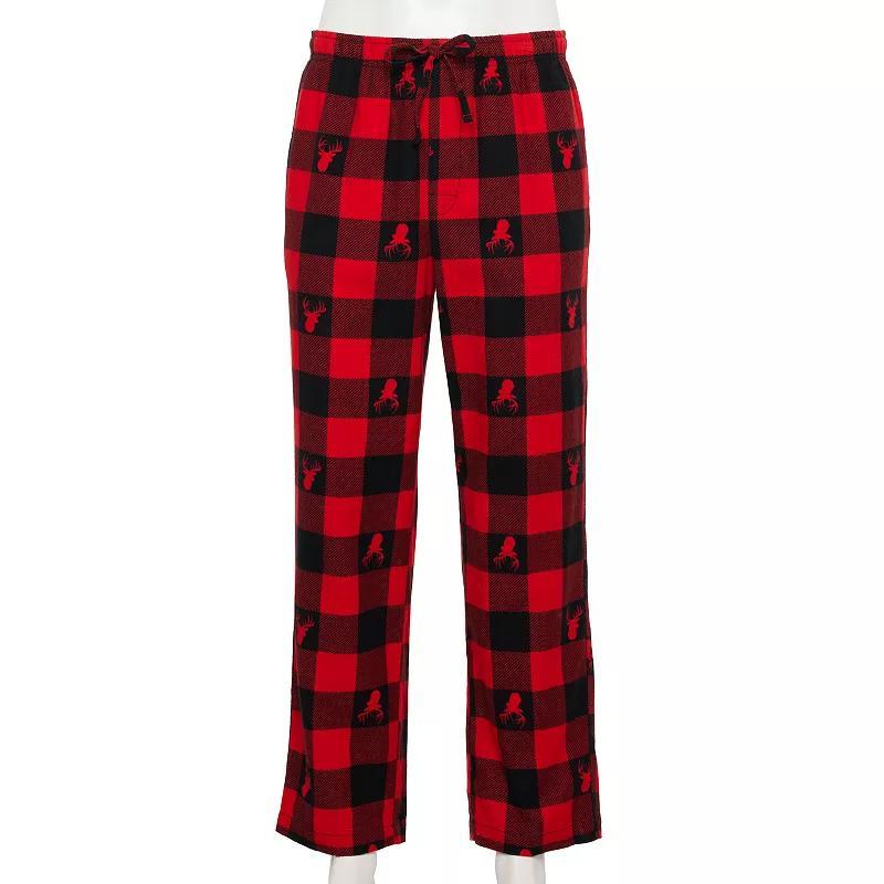 Mens Sonoma Goods For Life Flannel Drawstring Pajama Pants Scenic Blue Product Image