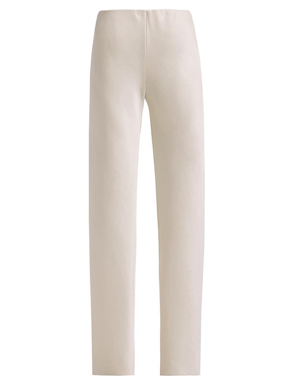 Womens Fluid Bias-Cut Satin High-Rise Trousers Product Image