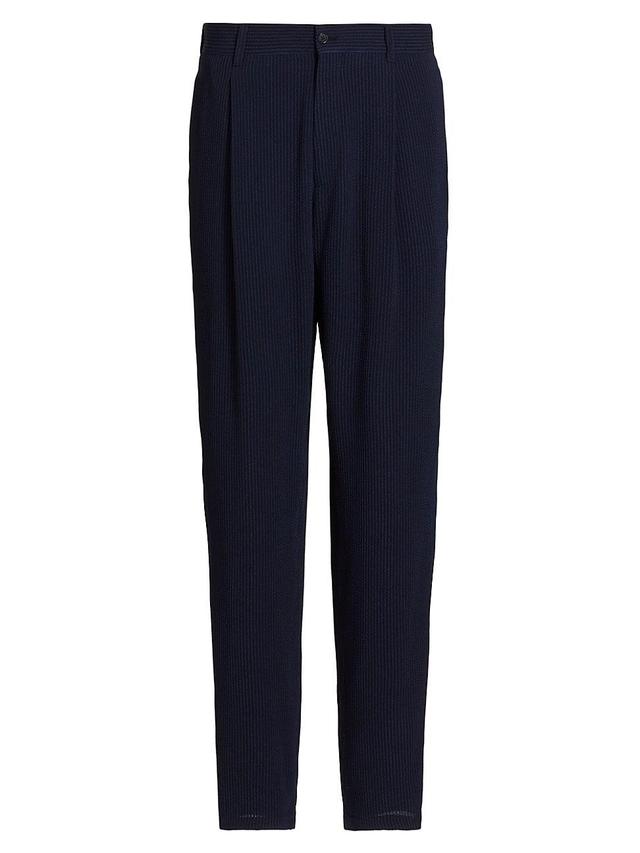 Mens Loose-Fit Seersucker Pants Product Image