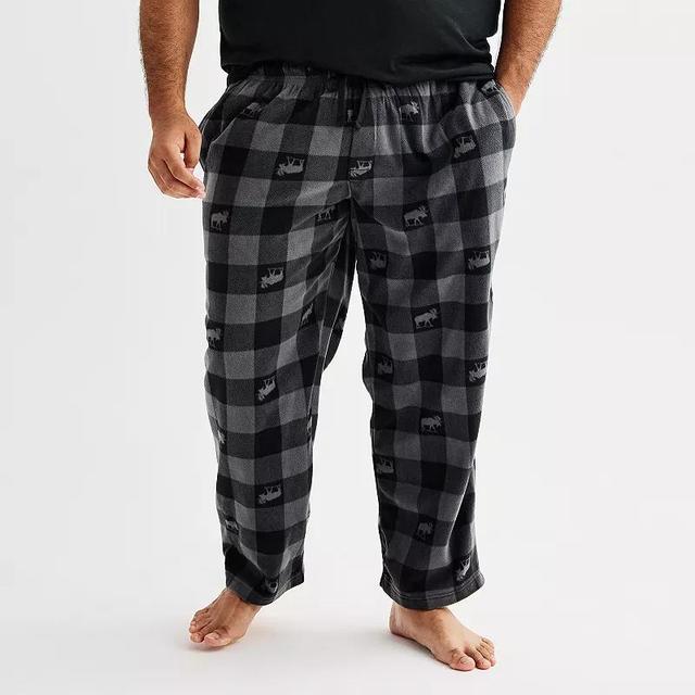 Big & Tall Sonoma Goods For Life Microfleece Sleep Pants, Mens Product Image