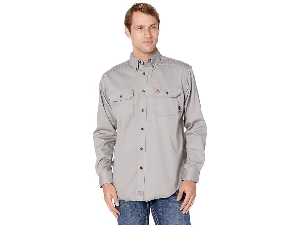 Ariat FR Solid Long Sleeve Work Shirt Fox) Men's Clothing Product Image