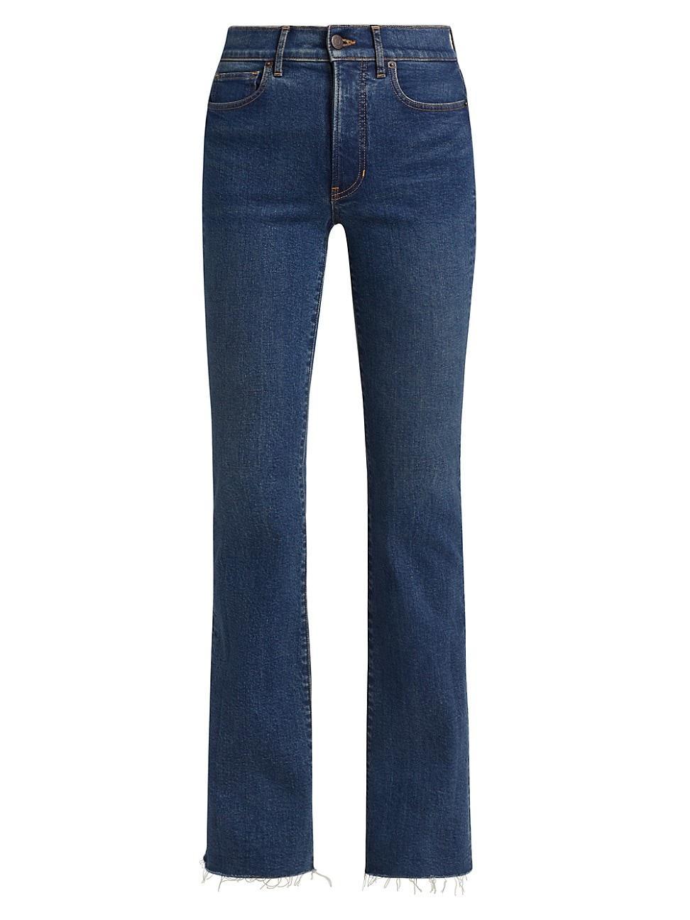 Womens Cameron Mid-Rise Boot-Cut Jeans Product Image