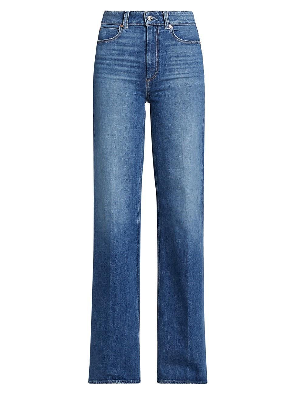 PAIGE Sasha High Waist Wide Leg Jeans Product Image