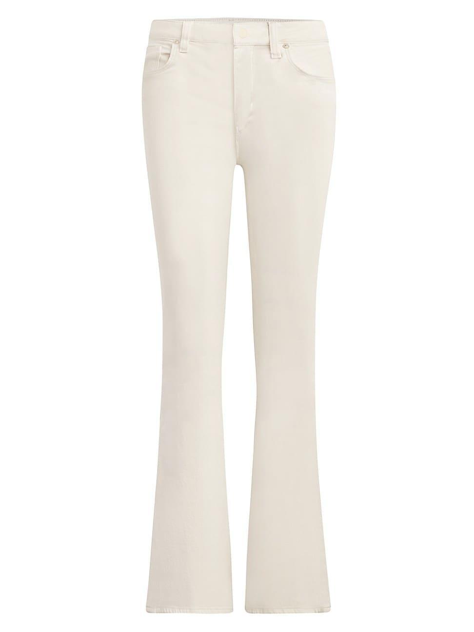 Hudson Jeans Holly High-Rise Flare Barefoot in Egret (Egret) Women's Jeans Product Image