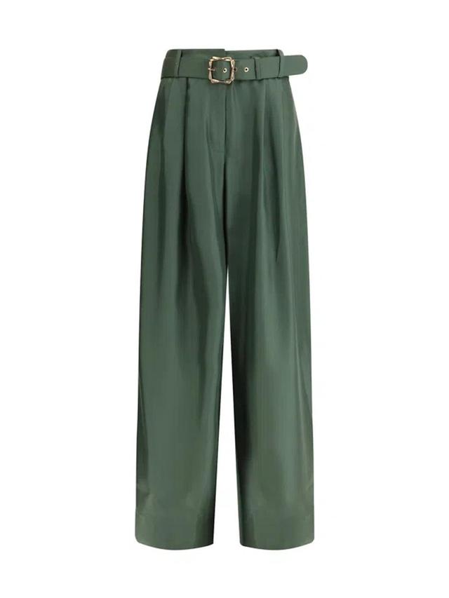 ZIMMERMANN Pavilion Pants In Green Product Image