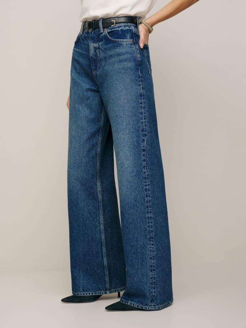 Cary High Rise Slouchy Wide Leg Jeans Product Image