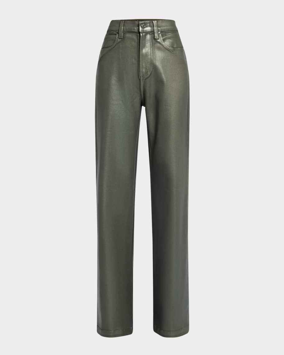 Leenah Wide-Leg Coated Jeans Product Image