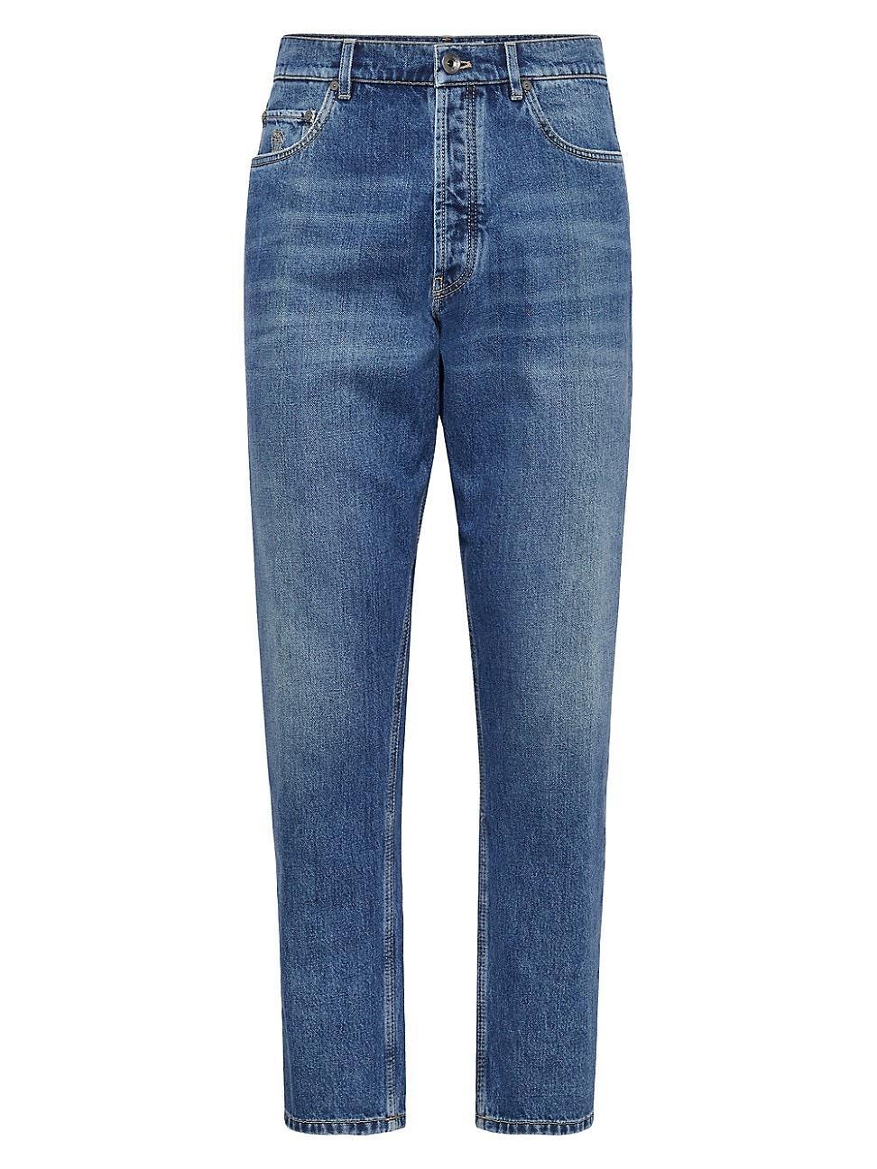 Mens Denim Iconic Fit Five Pocket Jeans product image