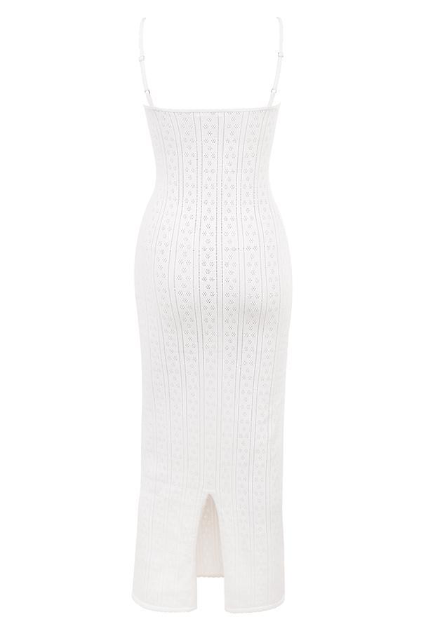 Myla White Knit Maxi Dress Product Image