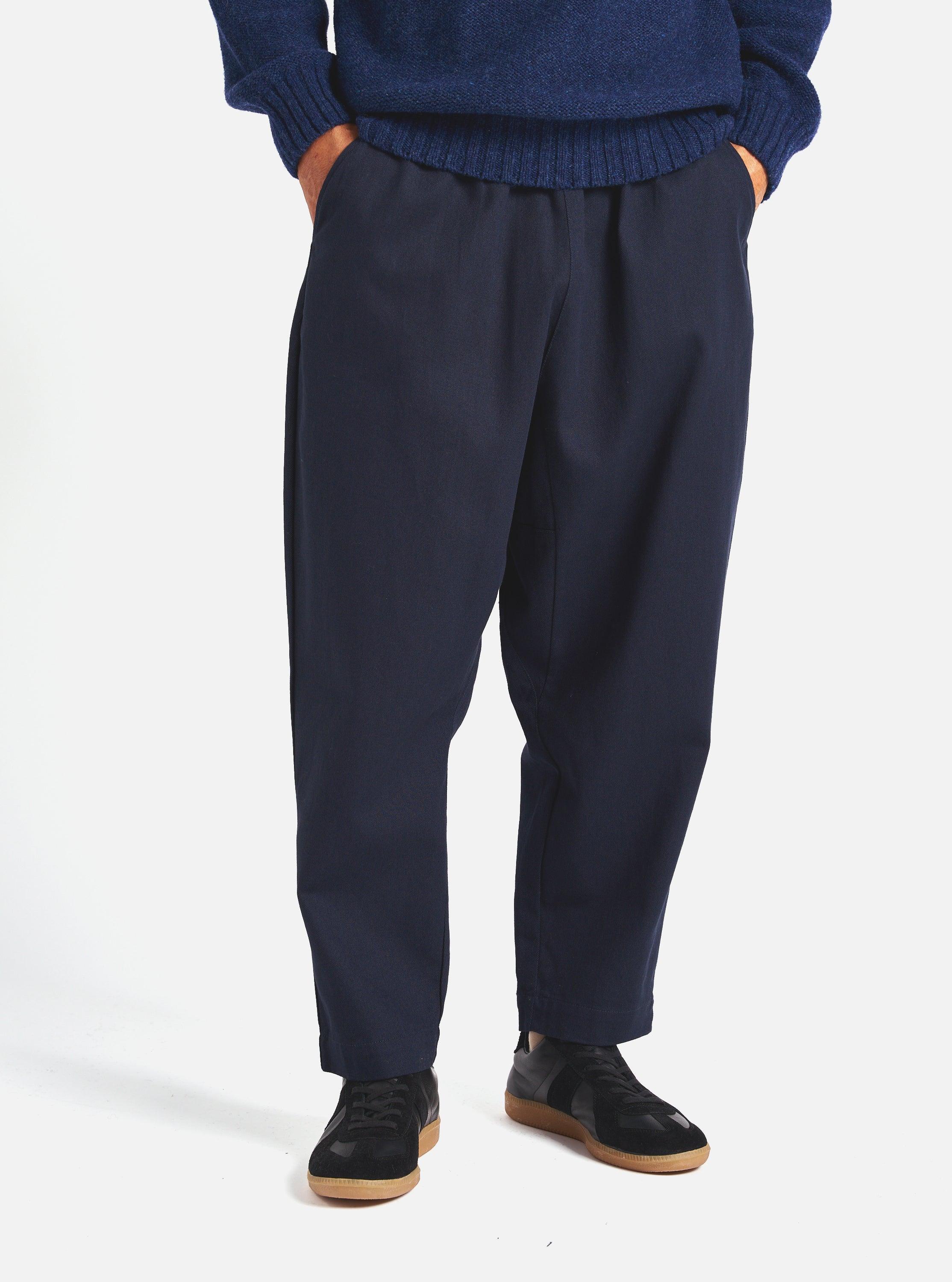 Universal Works Braga Pant in Navy Winter Twill Product Image