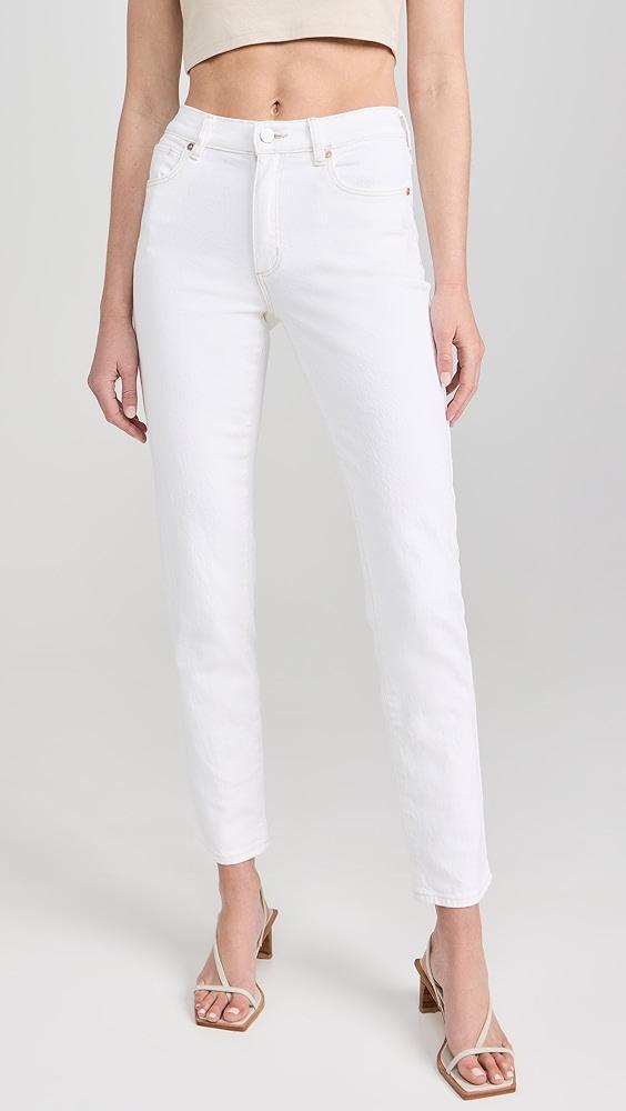 ABRAND 95 Stovepipe Bianco Jeans | Shopbop Product Image